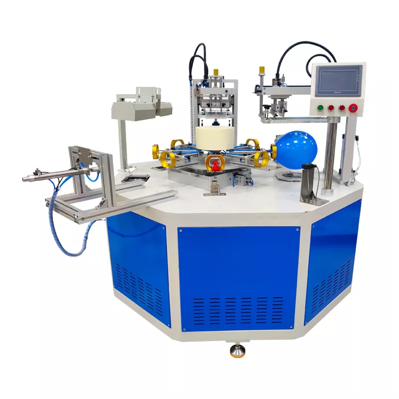 স্বয়ংক্রিয় 2 রঙের বেলুন স্ক্রিন প্রিন্টিং মেশিন