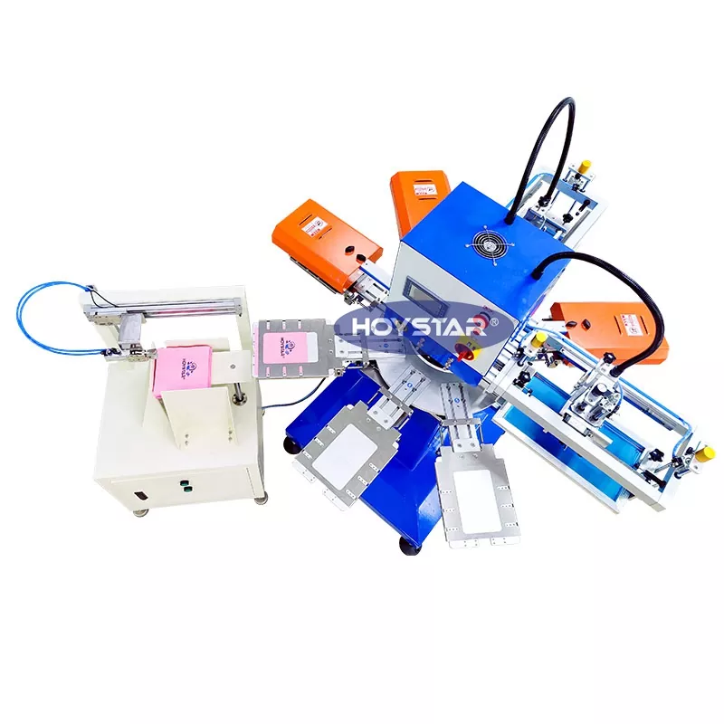 স্বয়ংক্রিয় 2 রঙের ন্যাপকিন স্ক্রিন প্রিন্টিং মেশিন